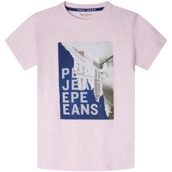Textil Chlapecké Trička s krátkým rukávem Pepe jeans  Růžová