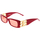Hodinky & Bižuterie Ženy sluneční brýle Balenciaga Occhiali da Sole  BB0096S 003 Červená