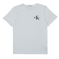 Textil Chlapecké Trička s krátkým rukávem Calvin Klein Jeans CHEST MONOGRAM TOP Bílá