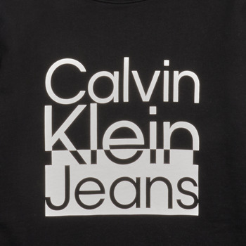 Calvin Klein Jeans BOX LOGO SWEATSHIRT Černá