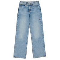 Textil Dívčí Rifle rovné Calvin Klein Jeans WIDE LEG HR Modrá