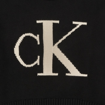 Calvin Klein Jeans MONOGRAM SWEATER Černá