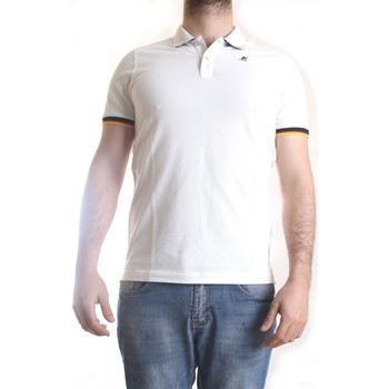 Textil Muži Polo s krátkými rukávy K-Way K008J50 Bílá