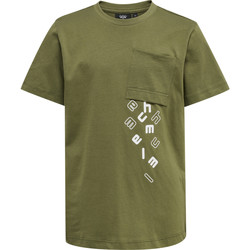Textil Děti Trička s krátkým rukávem hummel T-shirt enfant  hmlMarcel Zelená