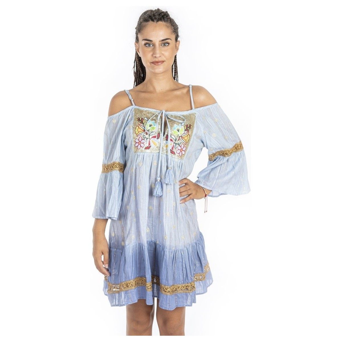 Textil Ženy Krátké šaty Isla Bonita By Sigris Krátké Šaty Modrá