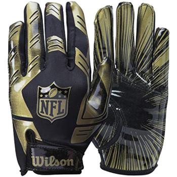 Wilson NFL Stretch Fit Receivers Gloves Černá