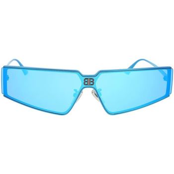 Hodinky & Bižuterie Děti sluneční brýle Balenciaga Occhiali da Sole  BB0192S 003 Modrá
