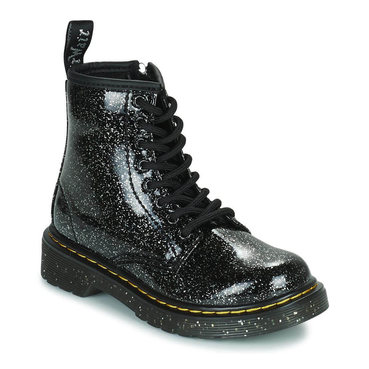 Boty Dívčí Kotníkové boty Dr. Martens 1460 Jr Cosmic Glitter Černá