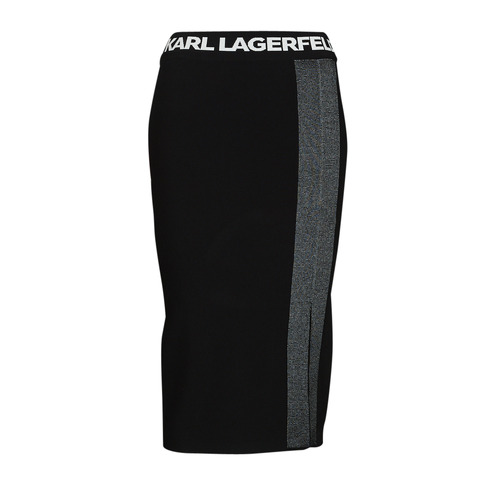 Textil Ženy Sukně Karl Lagerfeld LIGHTWEIGHT KNIT SKIRT Černá