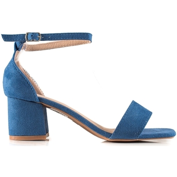 Boty Ženy Sandály Vinceza Originální  sandály modré dámské na širokém podpatku 