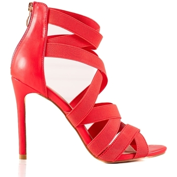 Boty Ženy Sandály W. Potocki Exkluzívní dámské červené  sandály na jehlovém podpatku 
