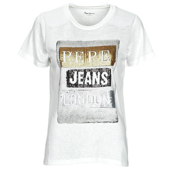 Textil Ženy Trička s krátkým rukávem Pepe jeans TYLER Bílá