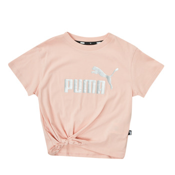 Textil Dívčí Trička s krátkým rukávem Puma ESS KNOTTED TEE Růžová