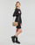Textil Ženy Krátké šaty Calvin Klein Jeans RIB MIXED MILANO LS DRESS Černá