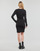 Textil Ženy Krátké šaty Calvin Klein Jeans RIB MIXED MILANO LS DRESS Černá