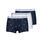 Spodní prádlo Muži Boxerky Polo Ralph Lauren CLASSIC TRUNK X3 Tmavě modrá / Bílá / Tmavě modrá