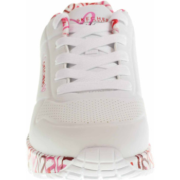 Skechers Uno Lite - Lovely Luv white-red-pink Bílá