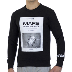 Textil Muži Mikiny Nasa MARS03S-BLACK Černá