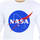 Textil Muži Mikiny Nasa NASA11S-WHITE Bílá
