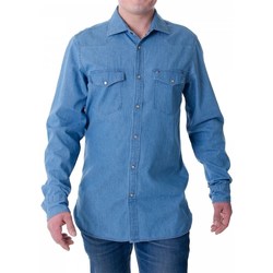 Textil Muži Košile s dlouhymi rukávy Tommy Hilfiger MW0MWII870IAO Modrá
