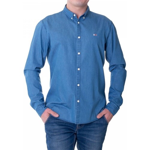 Textil Muži Košile s dlouhymi rukávy Tommy Hilfiger DM0DM06562447 Modrá