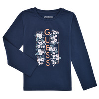 Textil Dívčí Trička s dlouhými rukávy Guess K2YI09-K6YW1-G7HR Tmavě modrá