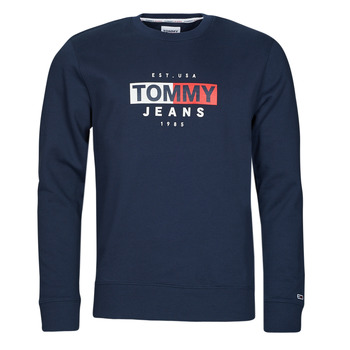Textil Muži Mikiny Tommy Jeans TJM ENTRY FLAG CREW Tmavě modrá