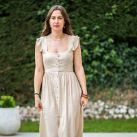 Textil Ženy Společenské šaty Céleste ROMANE Zlatá