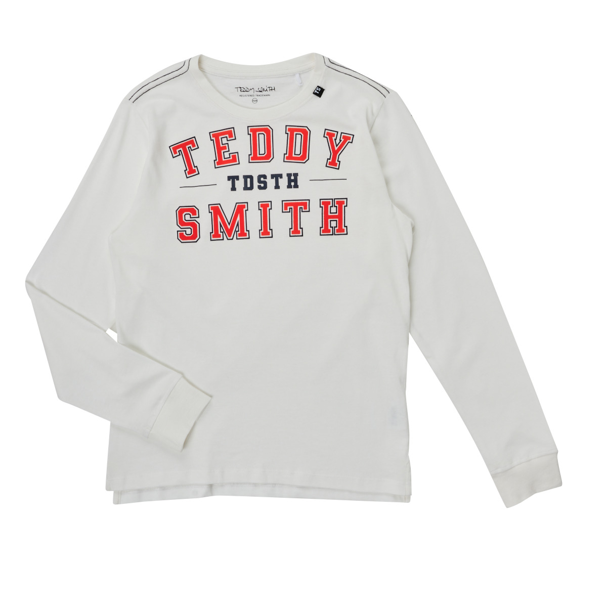 Textil Chlapecké Trička s dlouhými rukávy Teddy Smith T-PERDRO Bílá