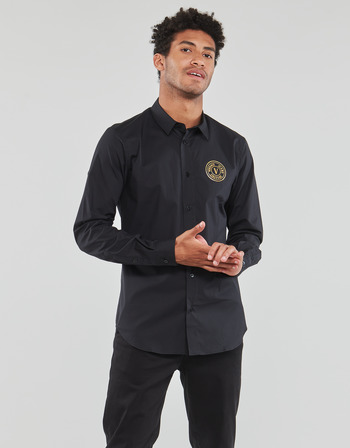 Textil Muži Košile s dlouhymi rukávy Versace Jeans Couture  Černá