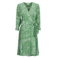 Textil Ženy Krátké šaty Tommy Hilfiger BANDANA WRAP KNEE DRESS 3/4 SLV Zelená