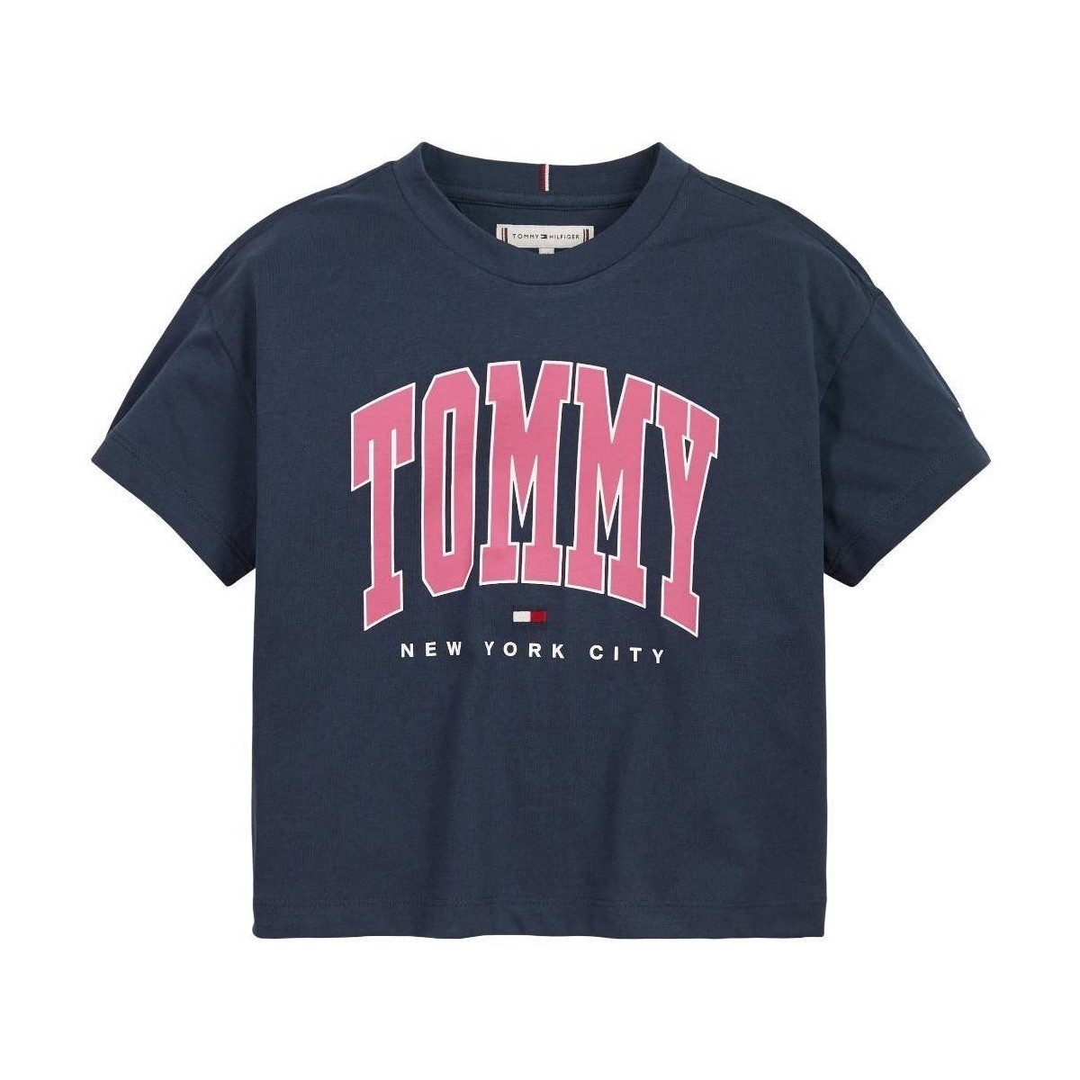 Textil Dívčí Trička s krátkým rukávem Tommy Hilfiger  Modrá