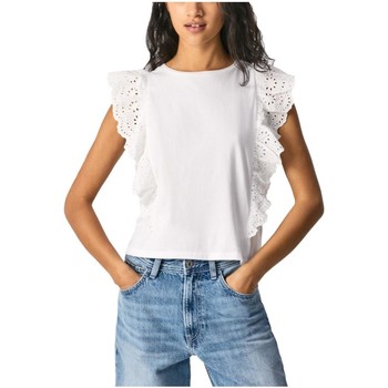Textil Ženy Trička s krátkým rukávem Pepe jeans  Bílá