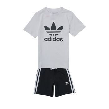 Textil Děti Set adidas Originals SHORT TEE SET Černá / Bílá
