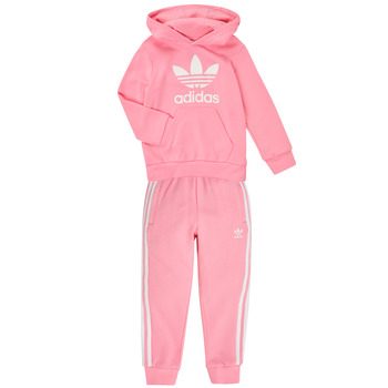 Textil Dívčí Teplákové soupravy adidas Originals HOODIE SET Růžová