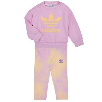 Textil Dívčí Set adidas Originals CREW SET Růžová