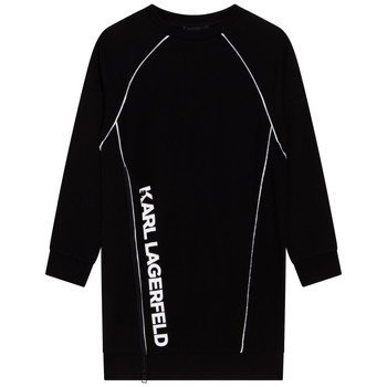 Textil Dívčí Krátké šaty Karl Lagerfeld Z12225-09B Černá