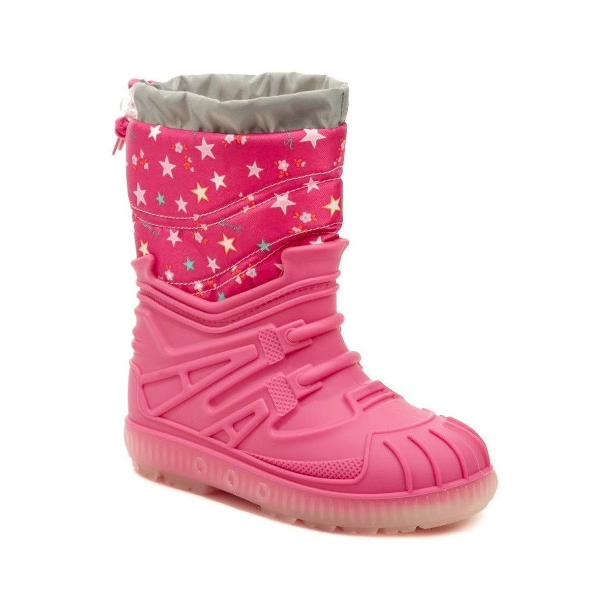 Boty Dívčí Zimní boty Italy Top Bimbo 488 star růžové dětské sněhule Růžová