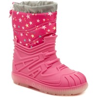 Boty Dívčí Zimní boty Italy Top Bimbo 488A star růžové dětské sněhule Růžová