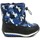 Boty Chlapecké Zimní boty Wojtylko 4Z21033 modrá maskáč dětské zimní sněhulky Modrá