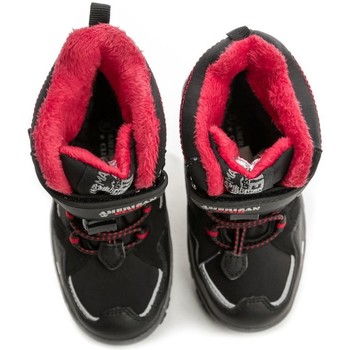 American Club HL-31-21 černo červené dětské zimní boty Černá