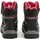 Boty Chlapecké Kotníkové boty American Club HL-31-21 černo červené dětské zimní boty Černá