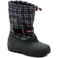 Boty Dívčí Zimní boty KAMIK FINLEY black pink dětské zimní sněhule Černá/růžová