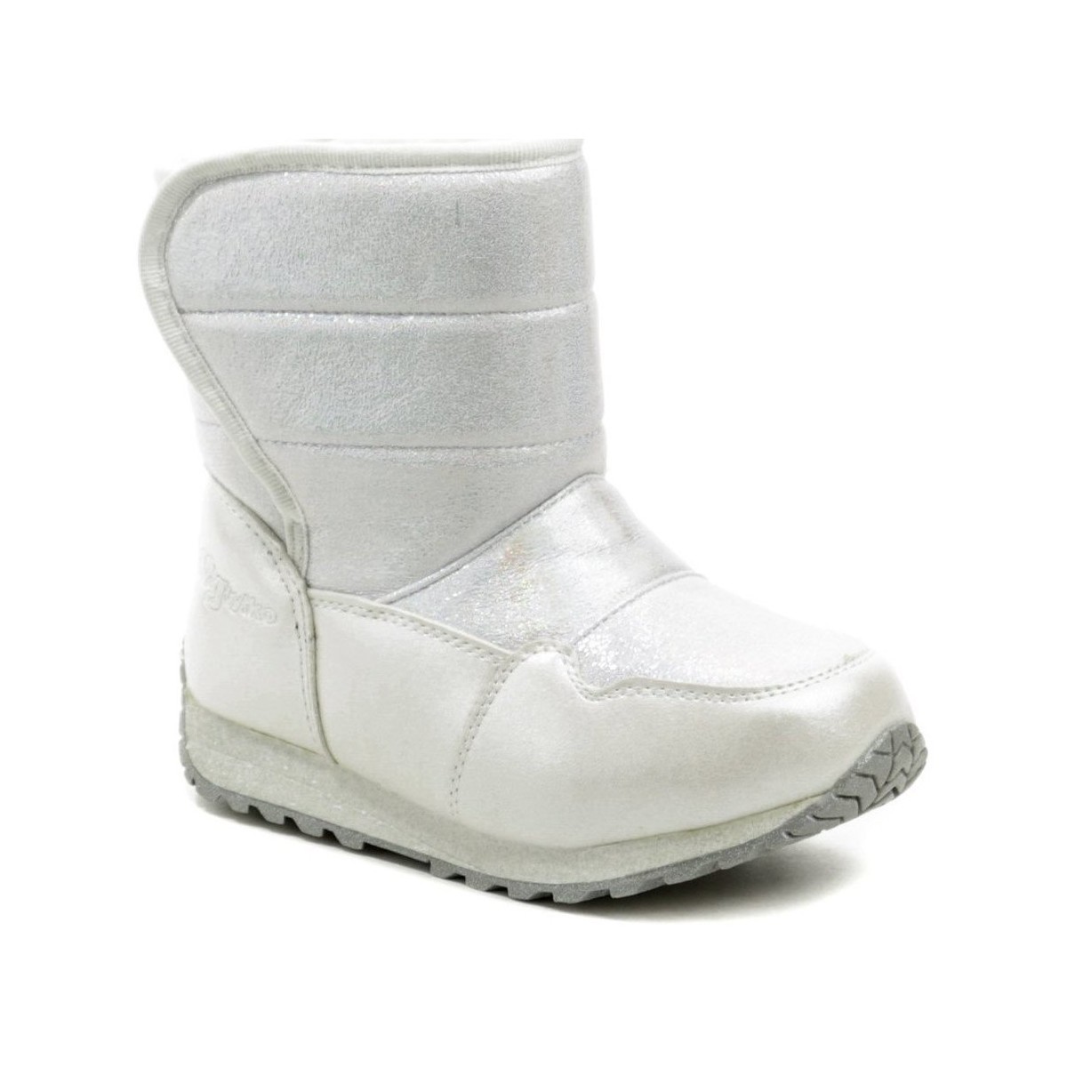 Boty Dívčí Zimní boty Wojtylko 4Z21032 bílé třpytivé dětské zimní sněhulky Bílá