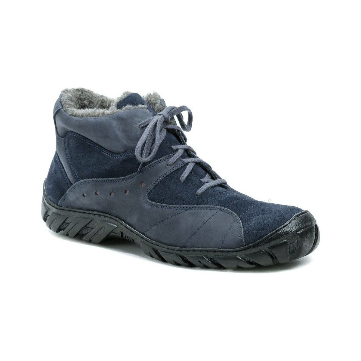 Boty Chlapecké Kotníkové boty Koma 613 modré pánské nadměrné zimní boty Modrá