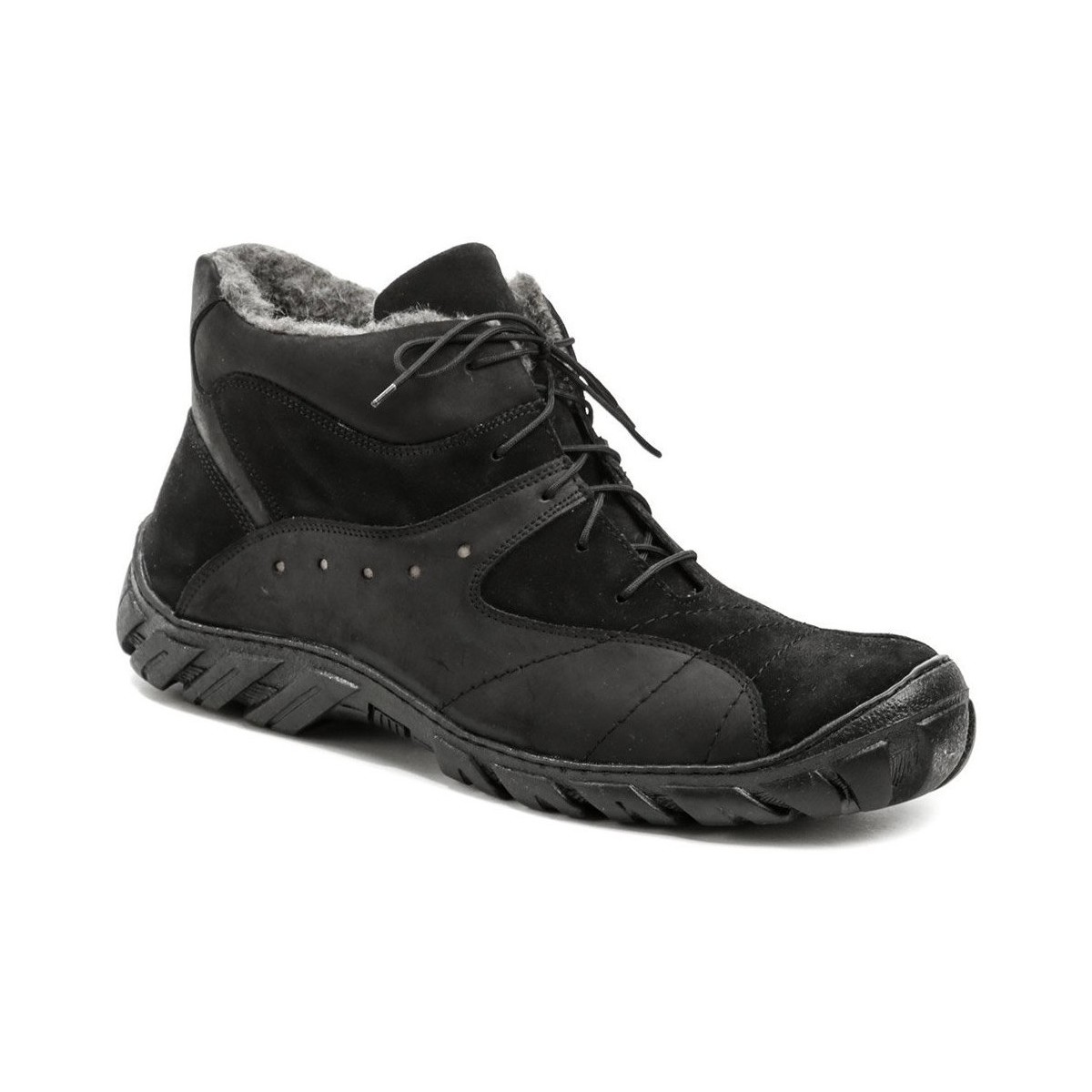 Boty Chlapecké Kotníkové boty Koma 613 černé pánské nadměrné zimní boty Černá
