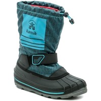 Boty Chlapecké Zimní boty KAMIK SHOCKWAVE modré dětské zimní sněhule Černá