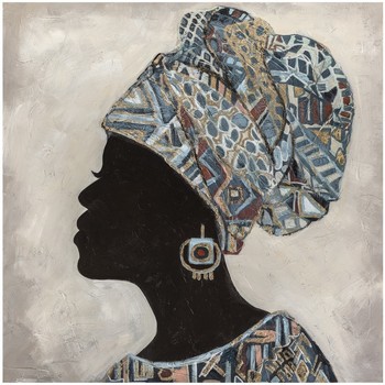 Bydlení Obrazy / plátna Signes Grimalt Africká Žena Malba Černá