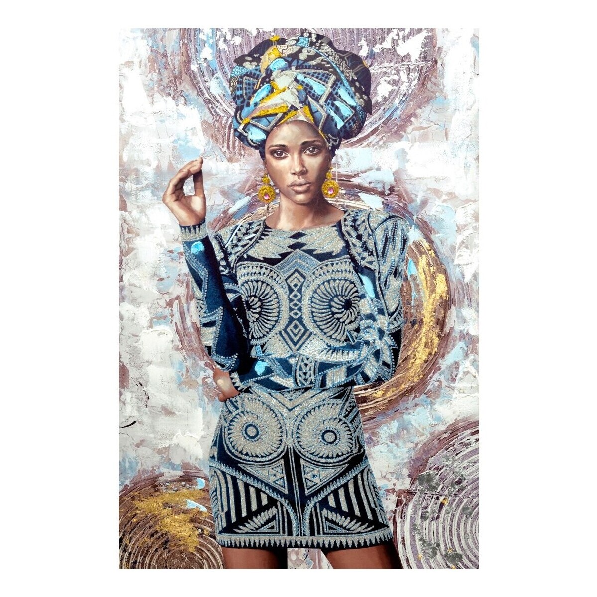 Bydlení Obrazy / plátna Signes Grimalt Africký Obraz Modrá