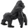 Bydlení Sošky a figurky Signes Grimalt Obrázek Gorilla Chůze. Černá